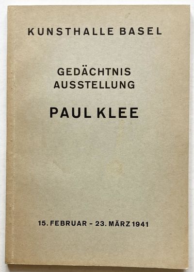 Gedächtnis Ausstellung. Paul Klee.
