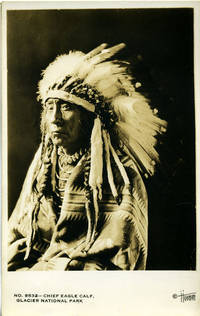 Chief Eagle Calf Real-Photo Postcard from Glacier National Park