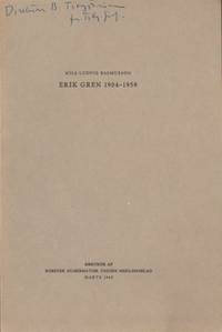 Erik Gren 1904-1959. Saertryk af Nordisk…