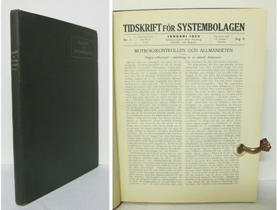 Tidskrift för Systembolagen 1926. Årgång 9.