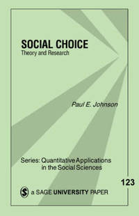 Social Choice: Theory and Research