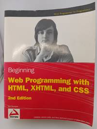Beginning Web Programming with HTML, XHTML, and CSS