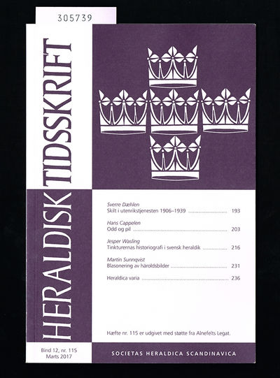 Tinkturernas historiografi i svensk heraldik.