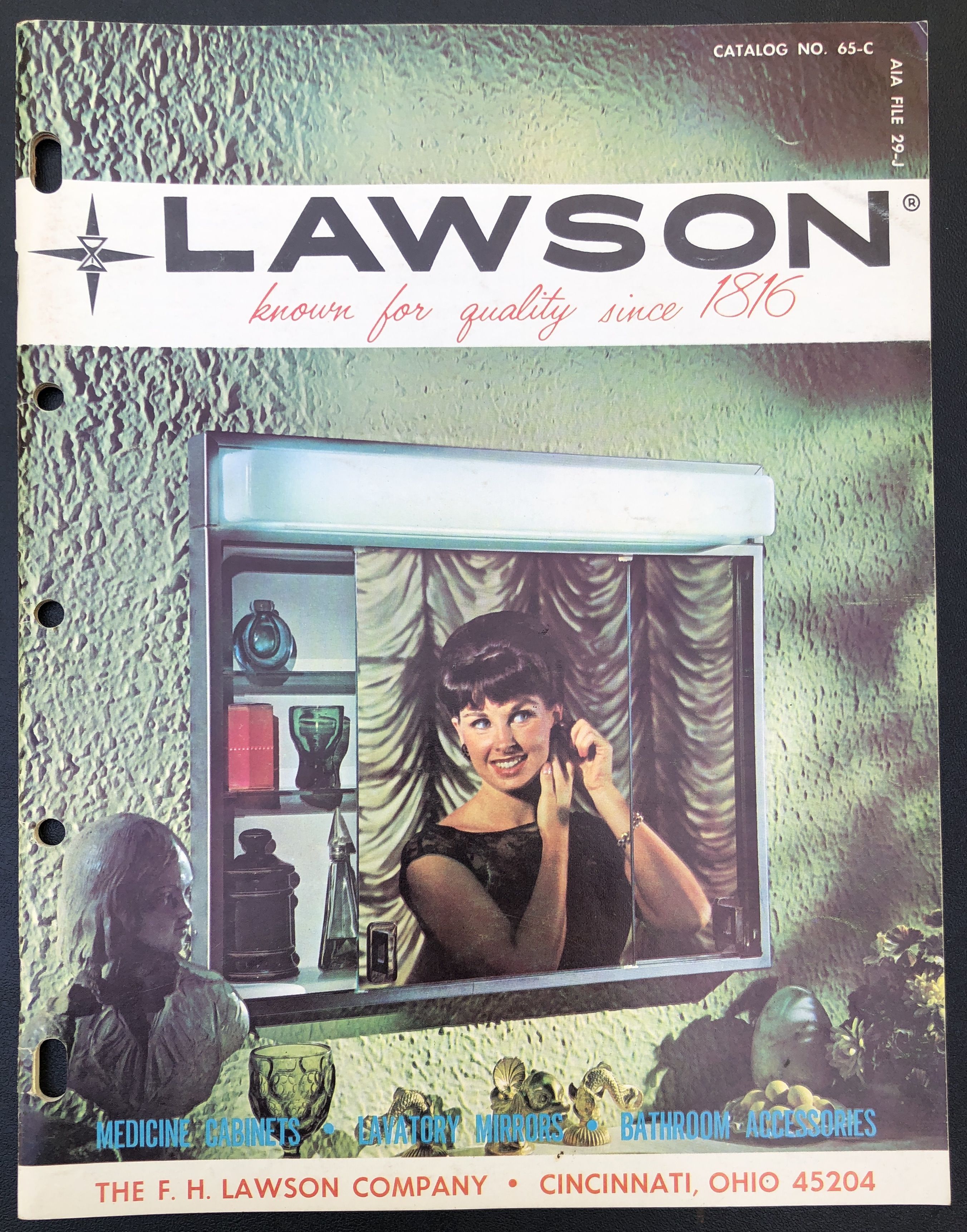Ca. 1965 Lawson Co. catalog of medicine lavatory mirrors