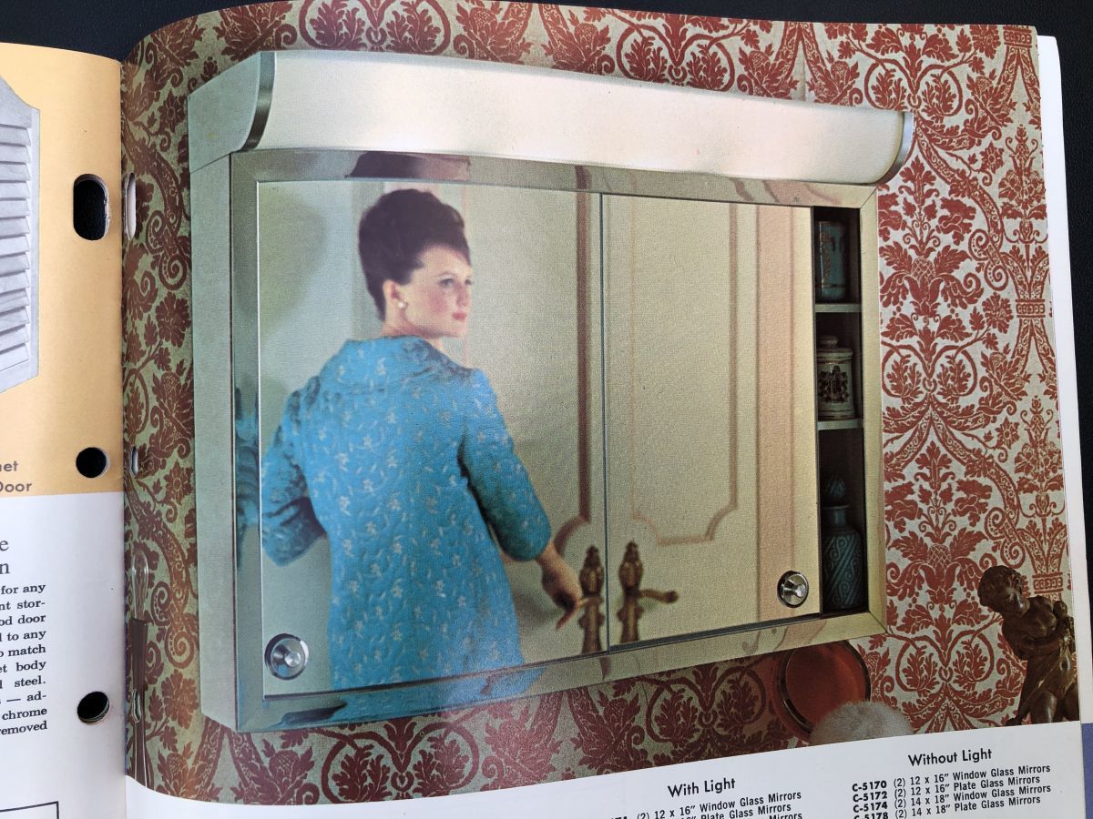 Ca. 1965 Lawson Co. catalog of medicine lavatory mirrors