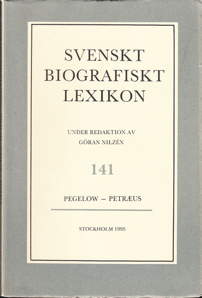 Svenskt Biografiskt Lexikon. Häfte 141 [=Band 29]…