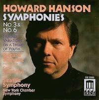 Howard Hanson Symphonies 3 & 6 by Howard Hanson (2001-07-27)