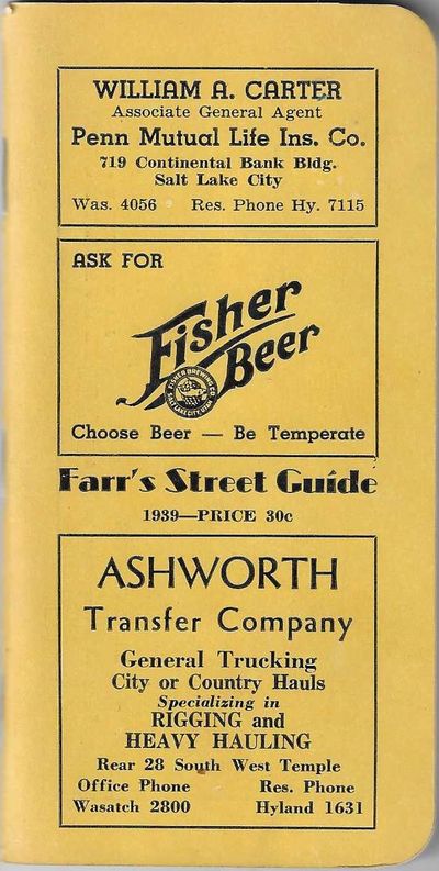 Farr's Street Guide of Salt Lake City, Utah