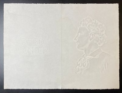 [BOOK ARTS - PAPERMAKING]. Bifolium...; (photo 1)
