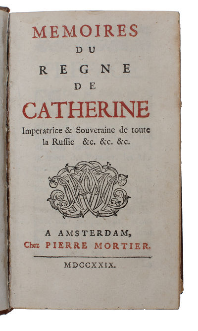 Mémoires du Regne de Catherine, Impératrice & Souveraine de toute la Russie (photo 2)