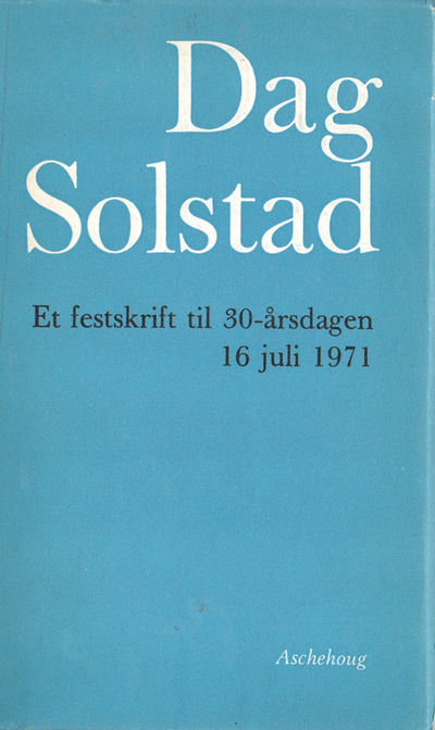 Et festskrift til 30 årsdagen 16. juli 1971