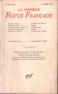 image of La nouvelle revue litteraire n° 212