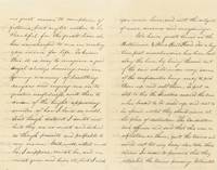 Autograph Letter, Signed, by James Denver as Commissioner of Indian Affairs to his Wife Louise Rombach Denver , Describing Crime on the Baltimore & Ohio Railroad and Referencing the Plug Uglies, 1857
