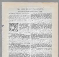 The Memoirs Of Talleyrand, Part III: Napoleon, Josephine, Alexander