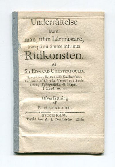 Underrättelse huru man, utan lärmästare, kan på…