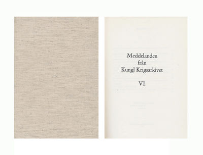 Meddelanden från kungl. Krigsarkivet. VI.