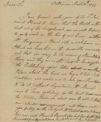 Letter from Captain Jeremiah Yellott to Colonel Henry Hollingsworth Concerning Work on the Susquehanna River, 1798