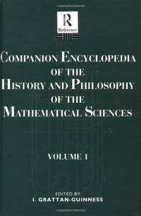 Comp Ency Hist Phil Math V 1: Vol 1 by GRATTAN - GUINNESS I