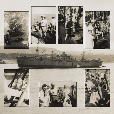 [Collection of 9 Neptune Crawl Photographs]
