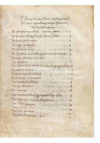 Manuscript on vellum of Opus Agriculturae, 112 leaves (the first blank), small 4to (155 x 115...