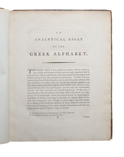 An Analytical Essay on the Greek Alphabet. (photo 3)