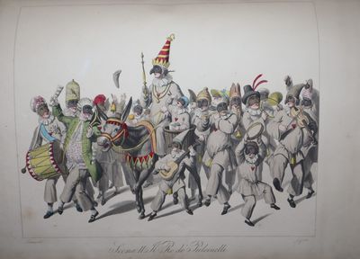 Trattato su la Commedia dell'Arte, Ossia Improvvisa. Maschere Italiane, ed Alcune Scene del Carnevale di Roma. [Bound with] Abhandlung über die Comödie aus dem Stegreif und die Italienischen Masken; nebst einigen Scenen des Römischen Carnevals