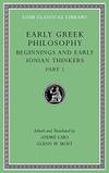 Early Greek Philosophy, Volume II: Beginnings and Early Ionian Thinkers, Part 1 (Loeb Classical Library) by André Laks and Glenn W. Most - Hardcover - 2016-08-01 - from Books Express (SKU: 0674996895n)