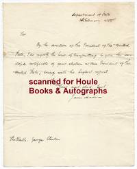 Important Letter Signed by James MADISON - Signed - 1805 - from Houle Rare Books & Autographs (SKU: 601951)