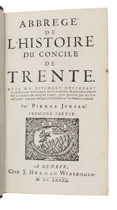 Abbrégé de l'histoire du Concile de Trente. 2 vols.  - [CRITICISM OF THE COUNCIL OF TRENT] (photo 2)