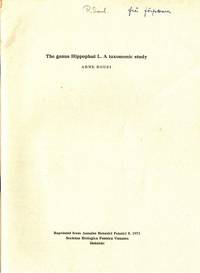 The genus Hippophaë L. A taxonomic study.