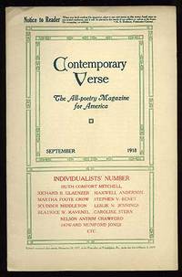 Contemporary Verse: September 1918