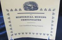 Historical Mining Certificates by Shumate Dr. Albert editor - First Edition - 1971 - from Montanita Publishing (SKU: 4648)