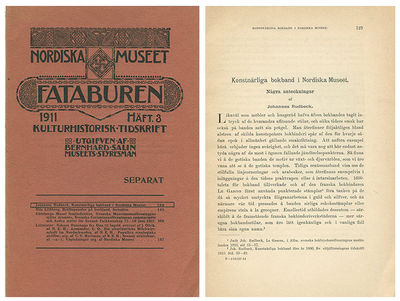 Konstnärliga bokband i Nordiska museet. Några…