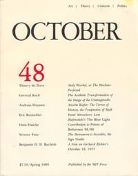 OCTOBER 48: ART/ THEORY/ CRITICISM/ POLITICS - SPRING 1989