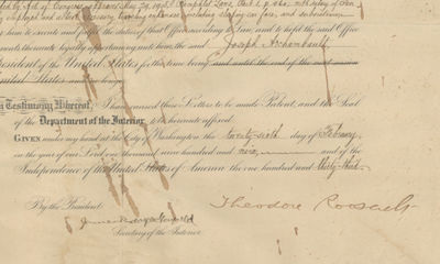 President Theodore Roosevelt Appoints a Native American to Survey the Great Standing Rock Reservation for US Takeover