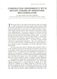 Combination Experiments with Mutant Strains of…