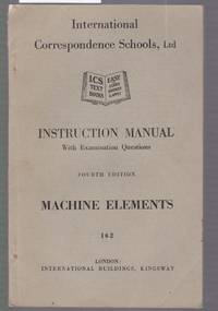 image of Machine Elements : Instruction Manual with Examination Questions : Book No. 162