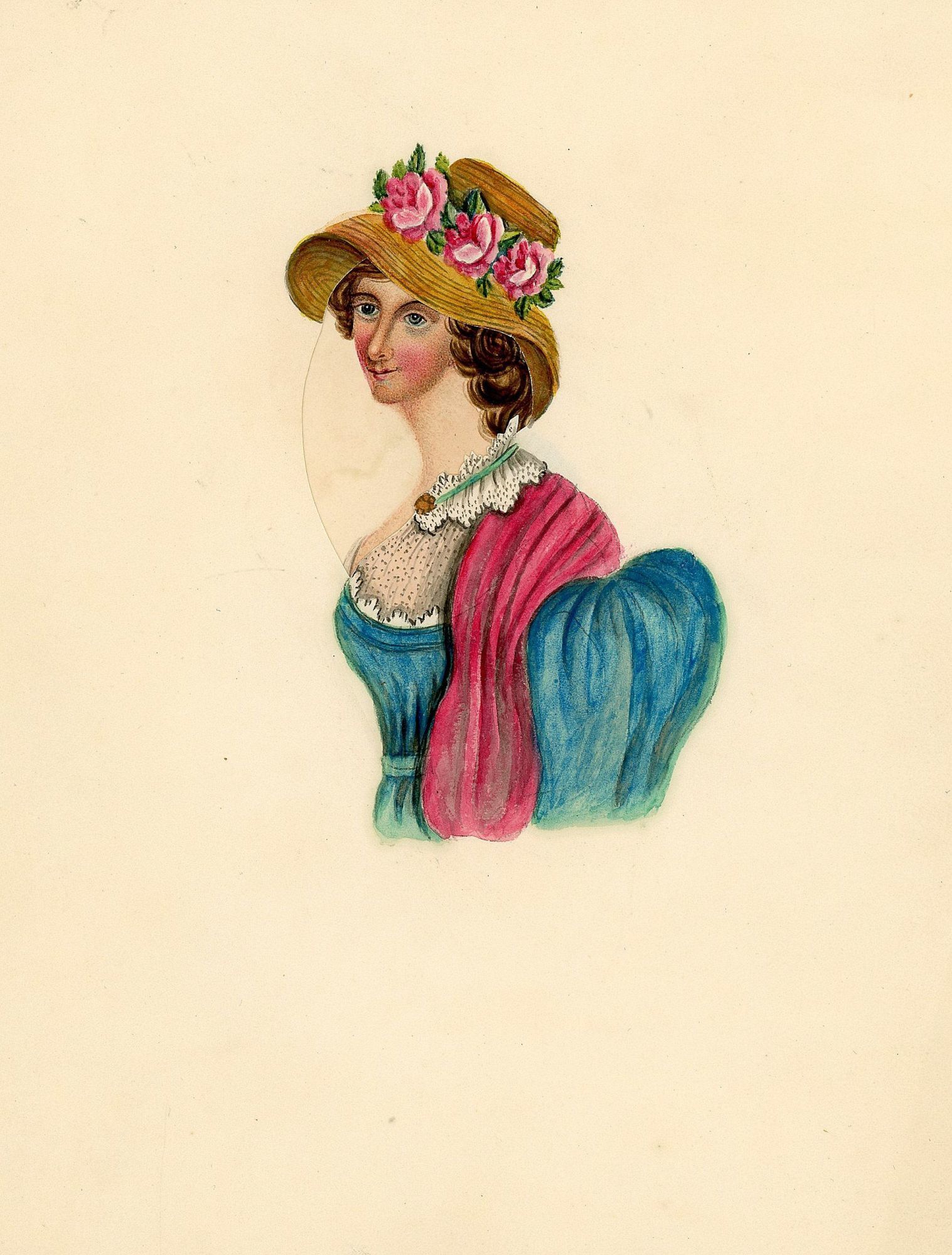 Original Art - Watercolor of Lovely Woman with 14