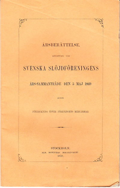 Årsberättelse afgifven vid Svenska…