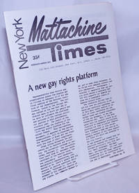 New York Mattachine Times: Feb/Mar 1972: new gay rights platform de Mountain, Charles, editor - 1972