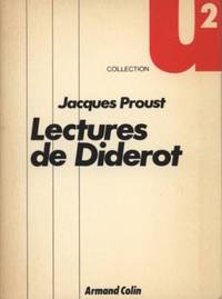 LECTURES DE DIDEROT by Proust Jacques - 1974