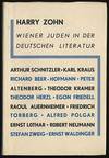 WIENER JUDEN IN DER DEUTSCHEN LITERATUR: ESSAYS
