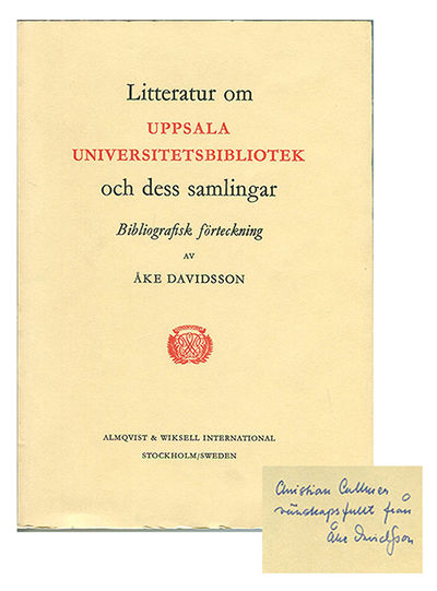 Litteratur om Uppsala universitetsbibliotek och…