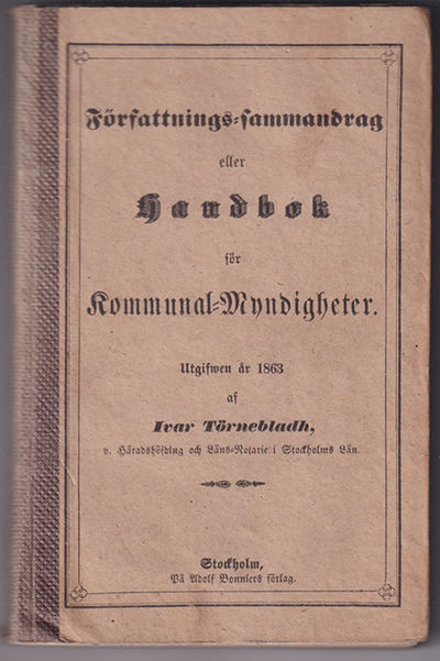 Författnings-sammandrag eller handbok för…