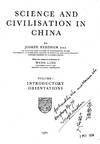 SIGNED. Science and Civilisation in China Vols I-III and IV (parts 1 and 2)
