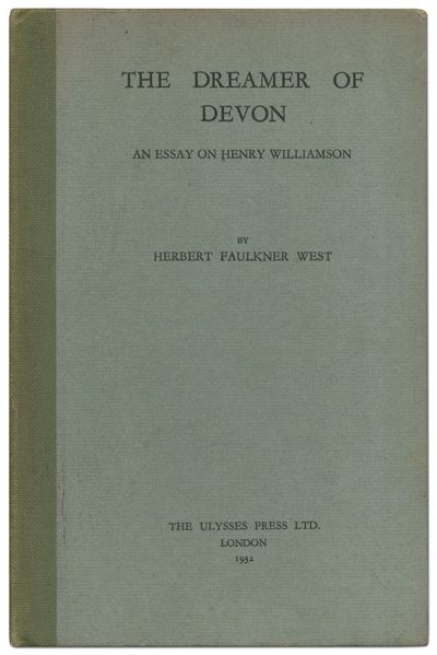 London: The Ulysses Press, 1932. Hardcover. Near Fine. First edition. Octavo. 35pp. Frontispiece por...