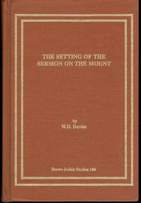 Setting of the Sermon on the Mount (Brown Judaic Studies)