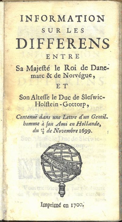 Sa Majesté le Roi de Danemarc & de Norvégue, et…