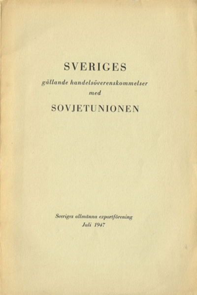 Sveriges gällande handelsöverenskommelser med…