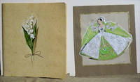 Manon Iessel - Five Original Illustrations (Plus Floral Illustration On Folder)